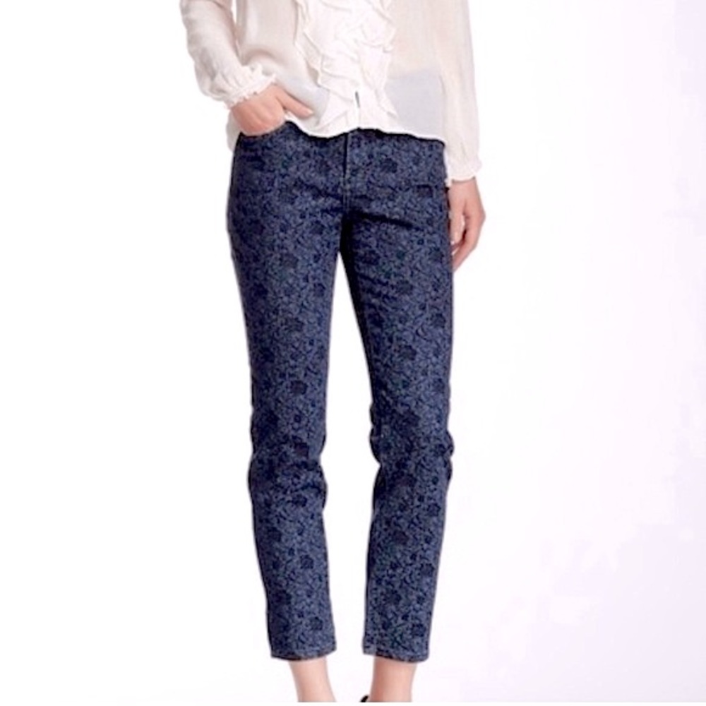 NYDJ Alisha Floral Scroll Ankle Jean